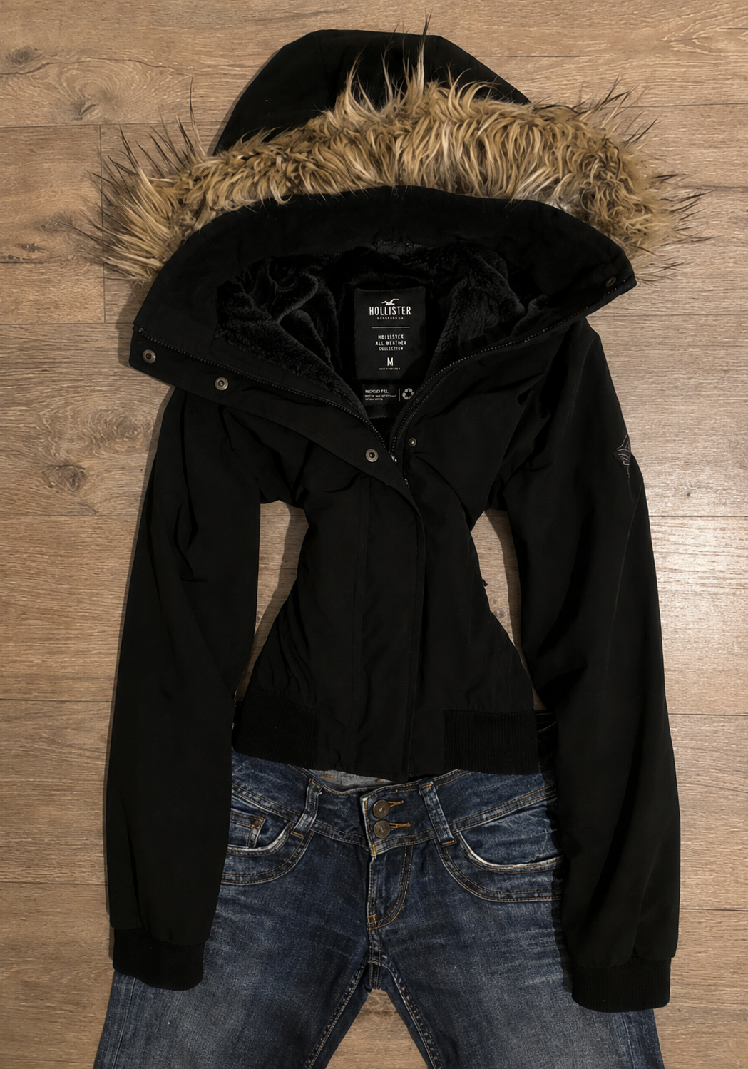 Hollister Black Jacket – Size M