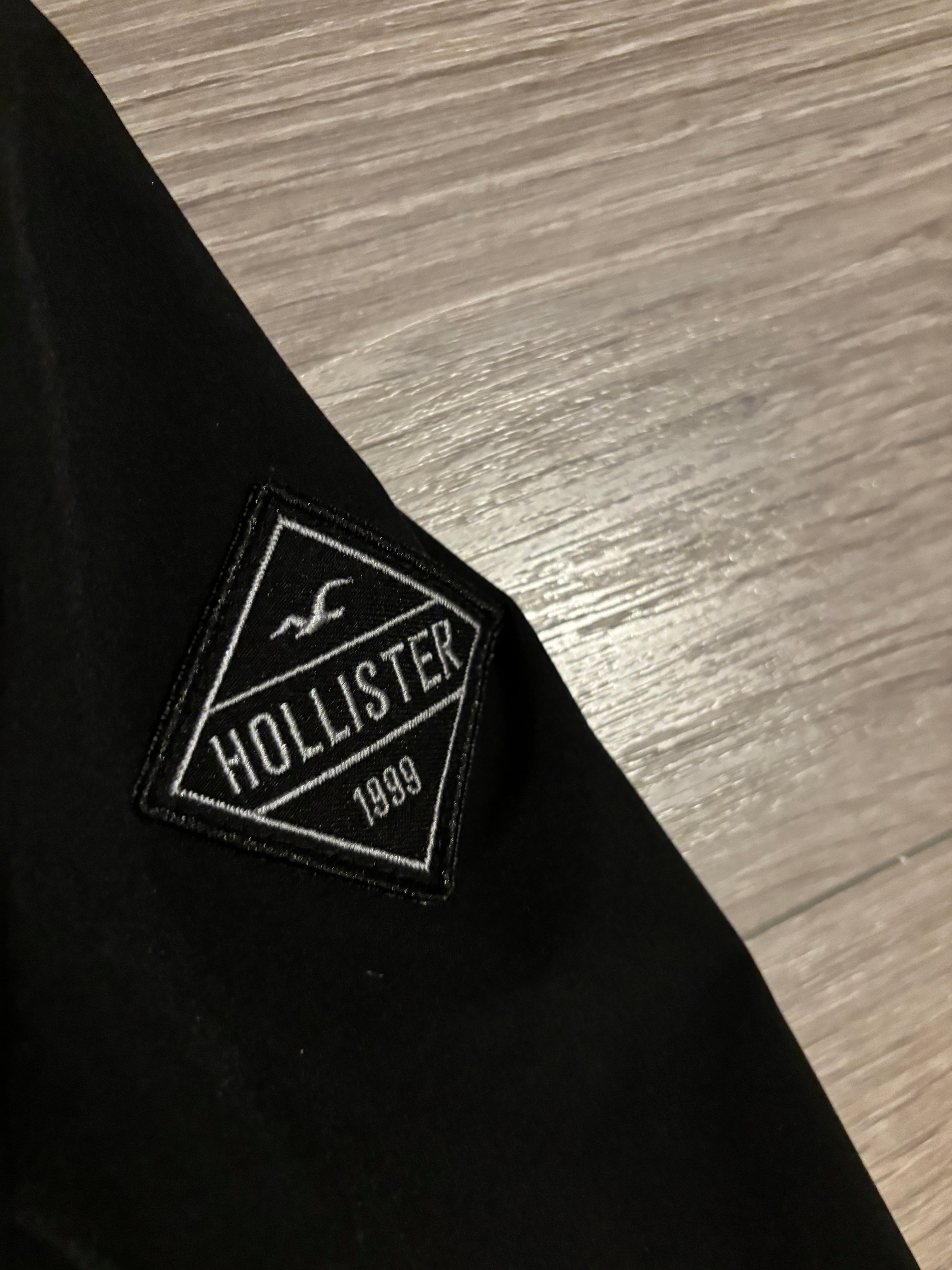 Hollister Black Faux Fur Hood Jacket – Size S