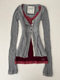 Vintage Abercrombie & Fitch Grey Babydoll Top Cardigan – Size M