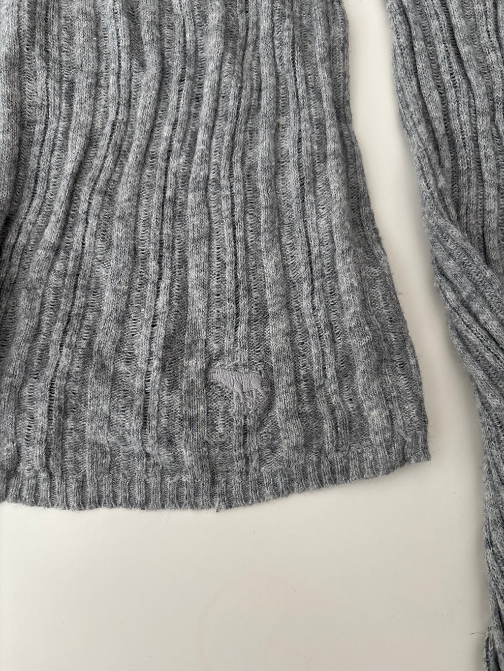 Vintage Abercrombie & Fitch Grey Babydoll Top Cardigan – Size M