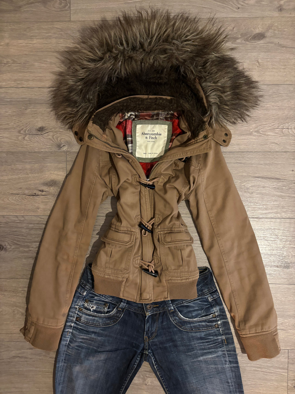 Vintage Abercrombie & Fitch Fur Jacket
