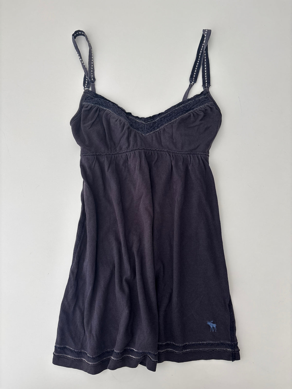 Vintage Abercrombie & Fitch Navy Purple Babydoll Cami Top – Size S