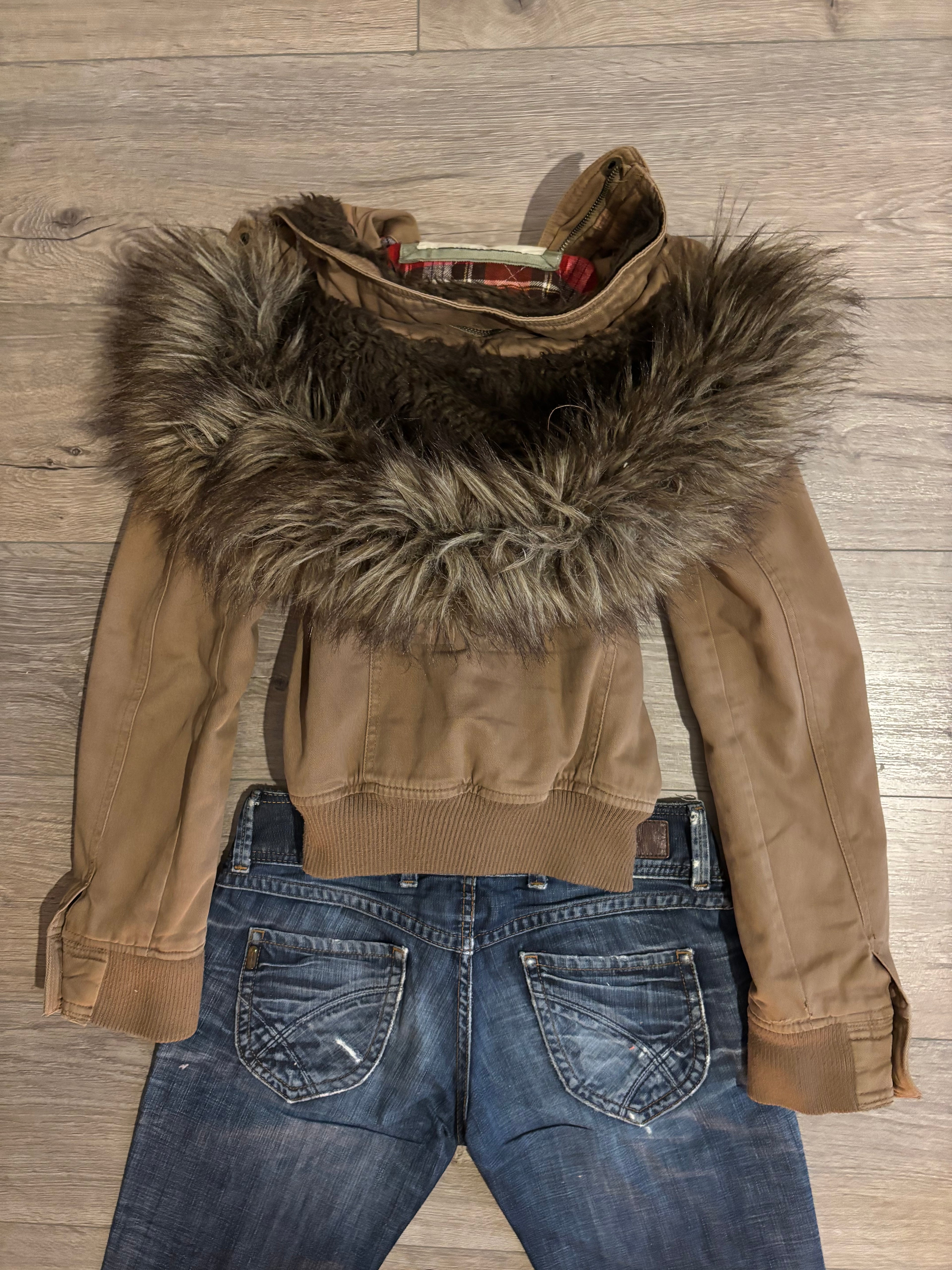 Vintage Abercrombie & Fitch Fur Jacket