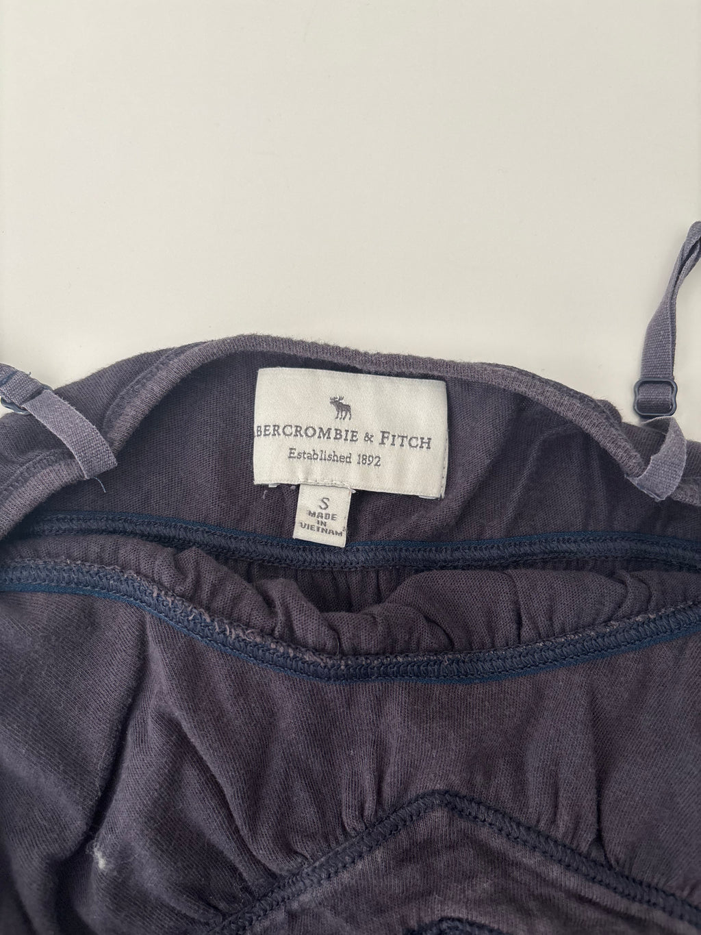 Vintage Abercrombie & Fitch Navy Purple Babydoll Cami Top – Size S
