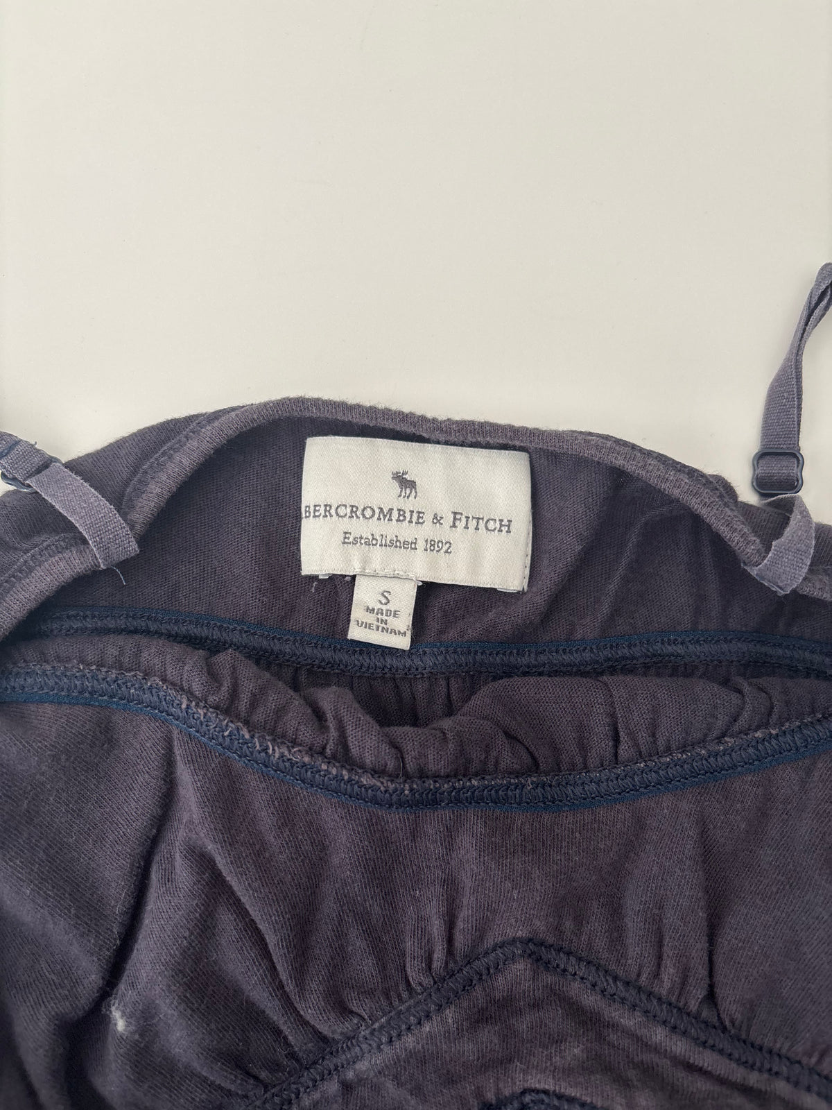 Vintage Abercrombie & Fitch Navy Purple Babydoll Cami Top – Size S