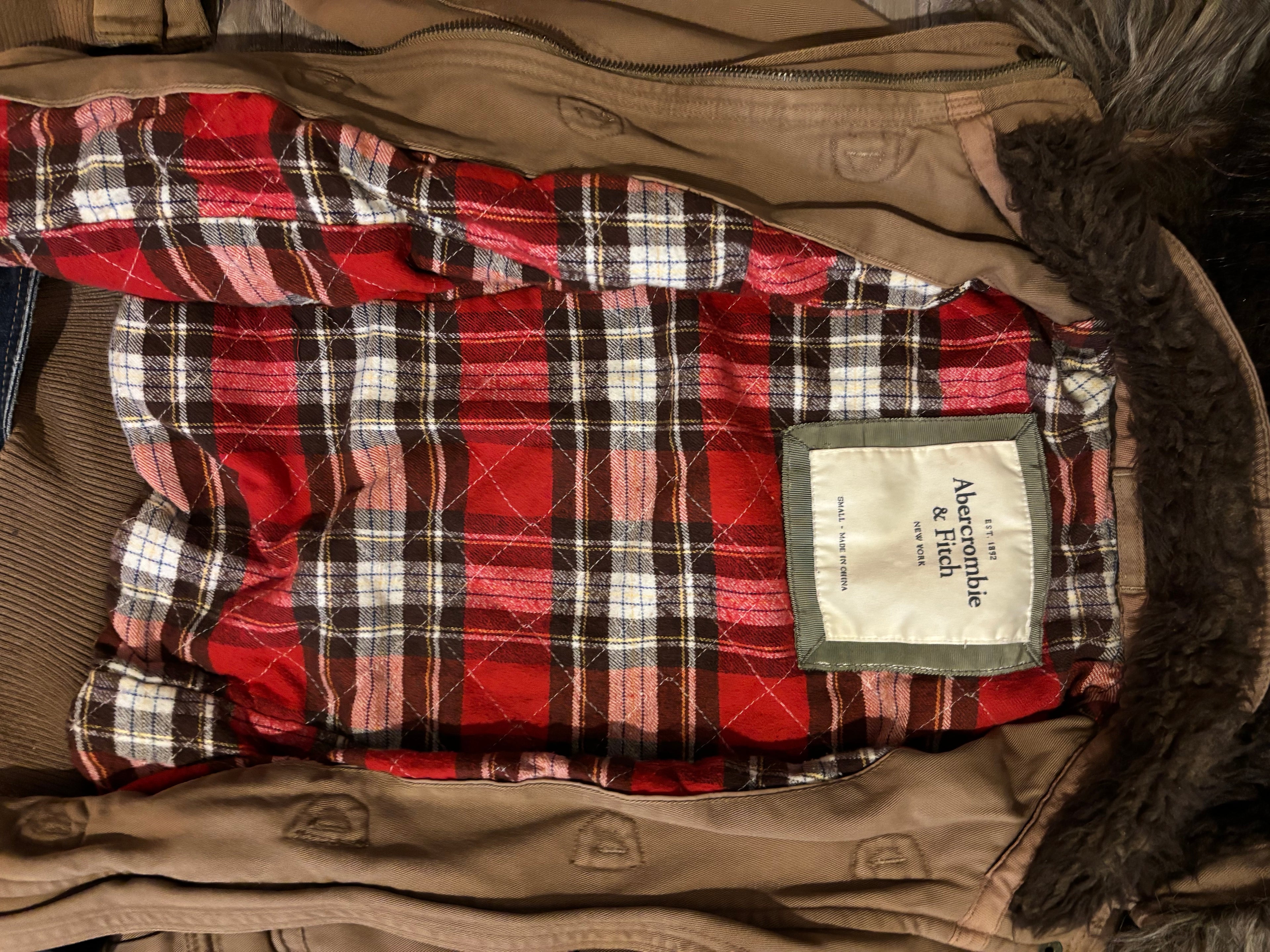 Vintage Abercrombie & Fitch Fur Jacket
