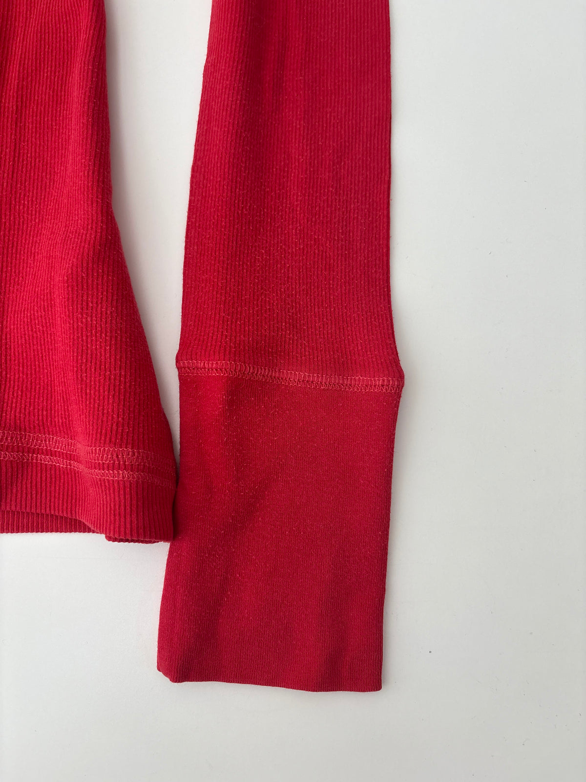 Vintage Abercrombie & Fitch Red Henley Longsleeve Top – Size S