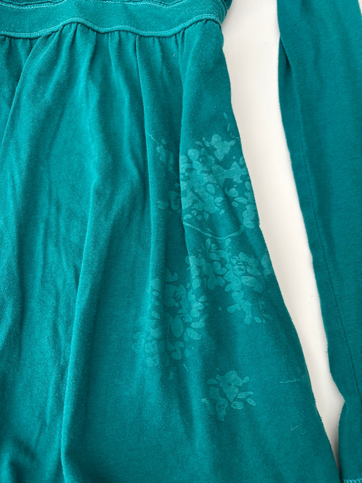 Vintage Guess Teal Hooded Babydoll Top – Size M