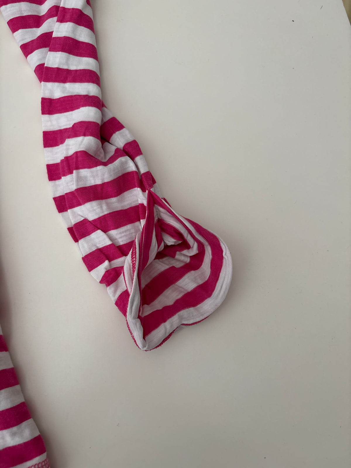 Vintage Hollister Pink White Striped Henley Top – Size L