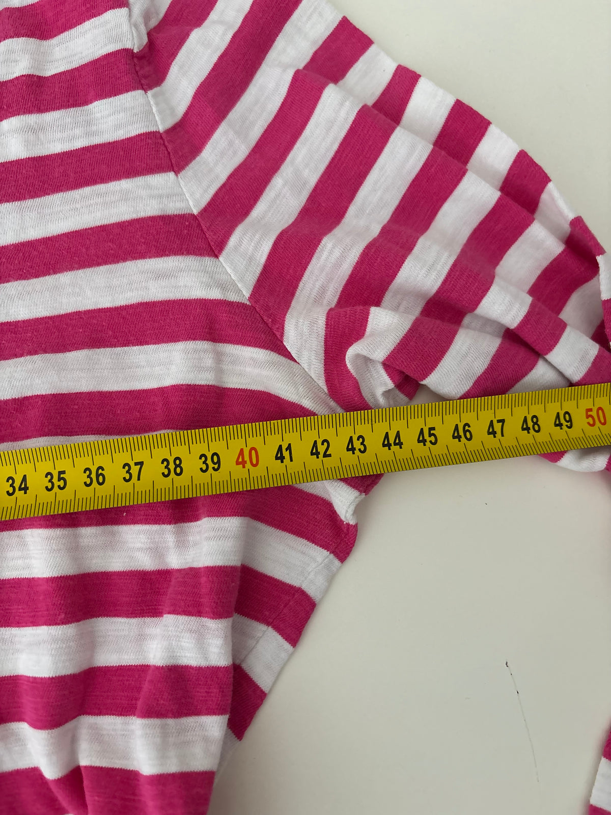 Vintage Hollister Pink White Striped Henley Top – Size L