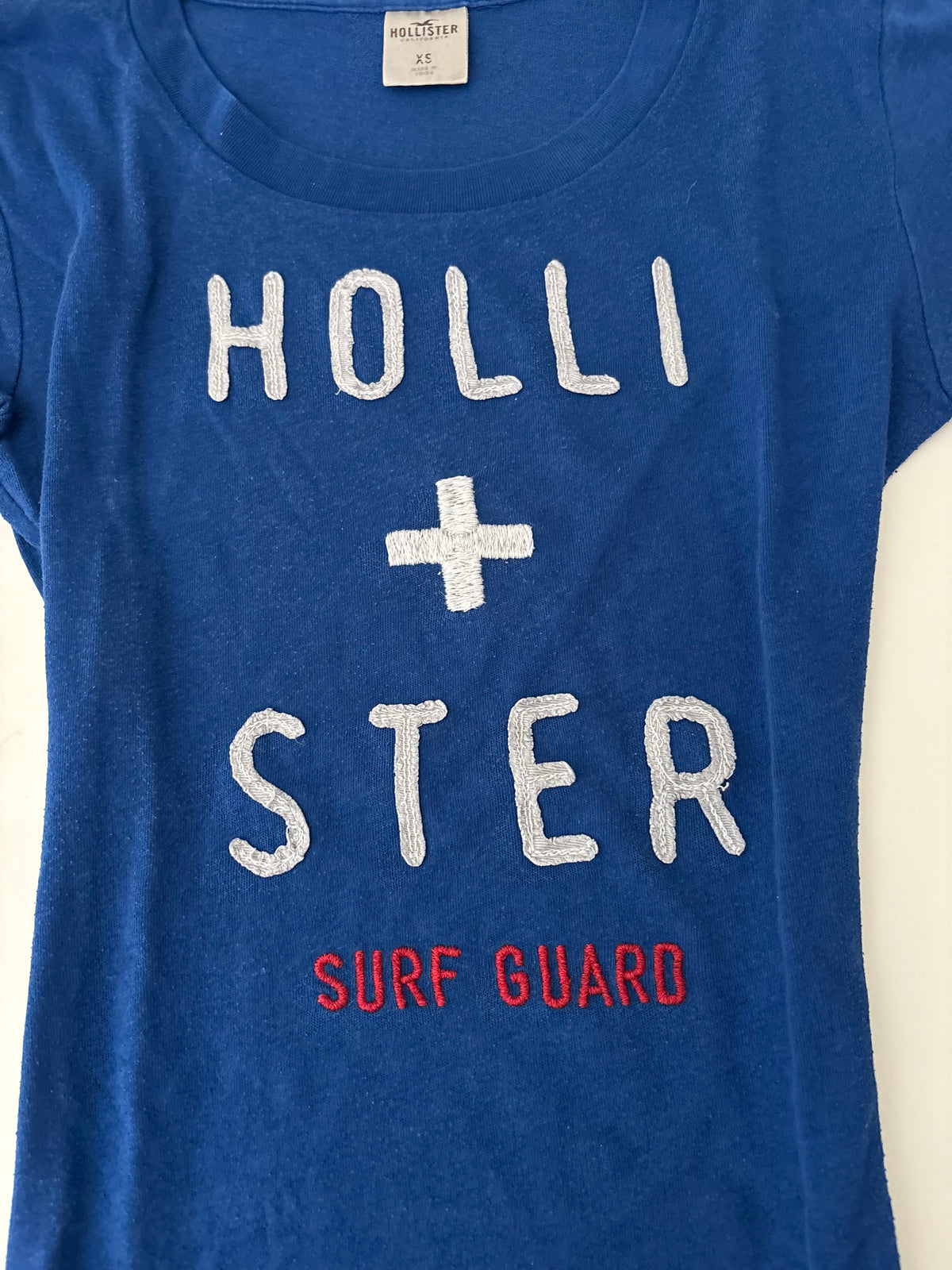 Vintage Hollister Royal Blue Surf Guard T-Shirt – Size XS