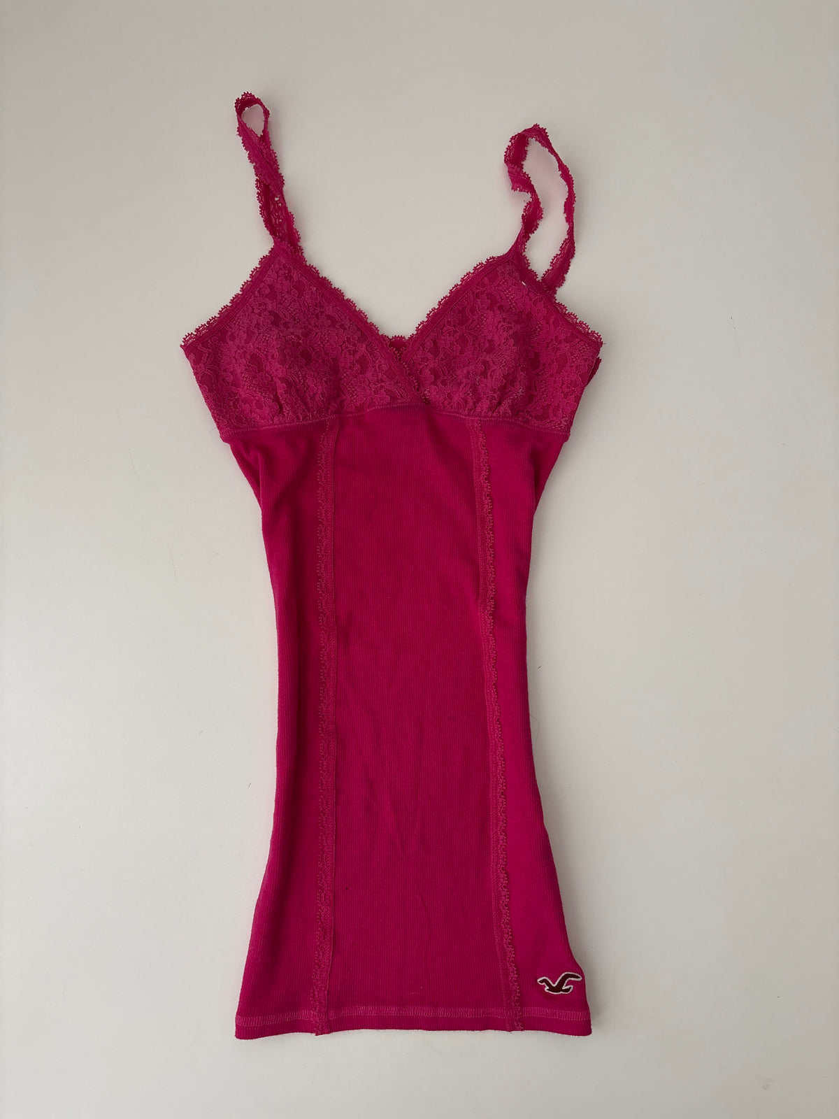 Vintage Hollister Pink Lace Cami Top – Size S