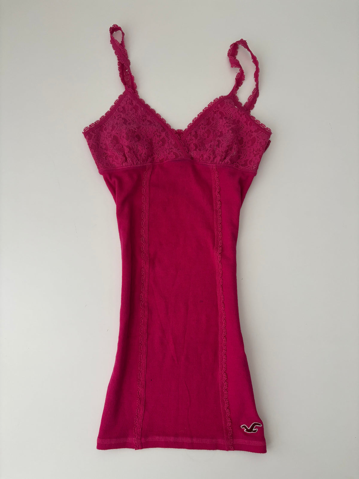 Vintage Hollister Pink Lace Cami Top – Size S