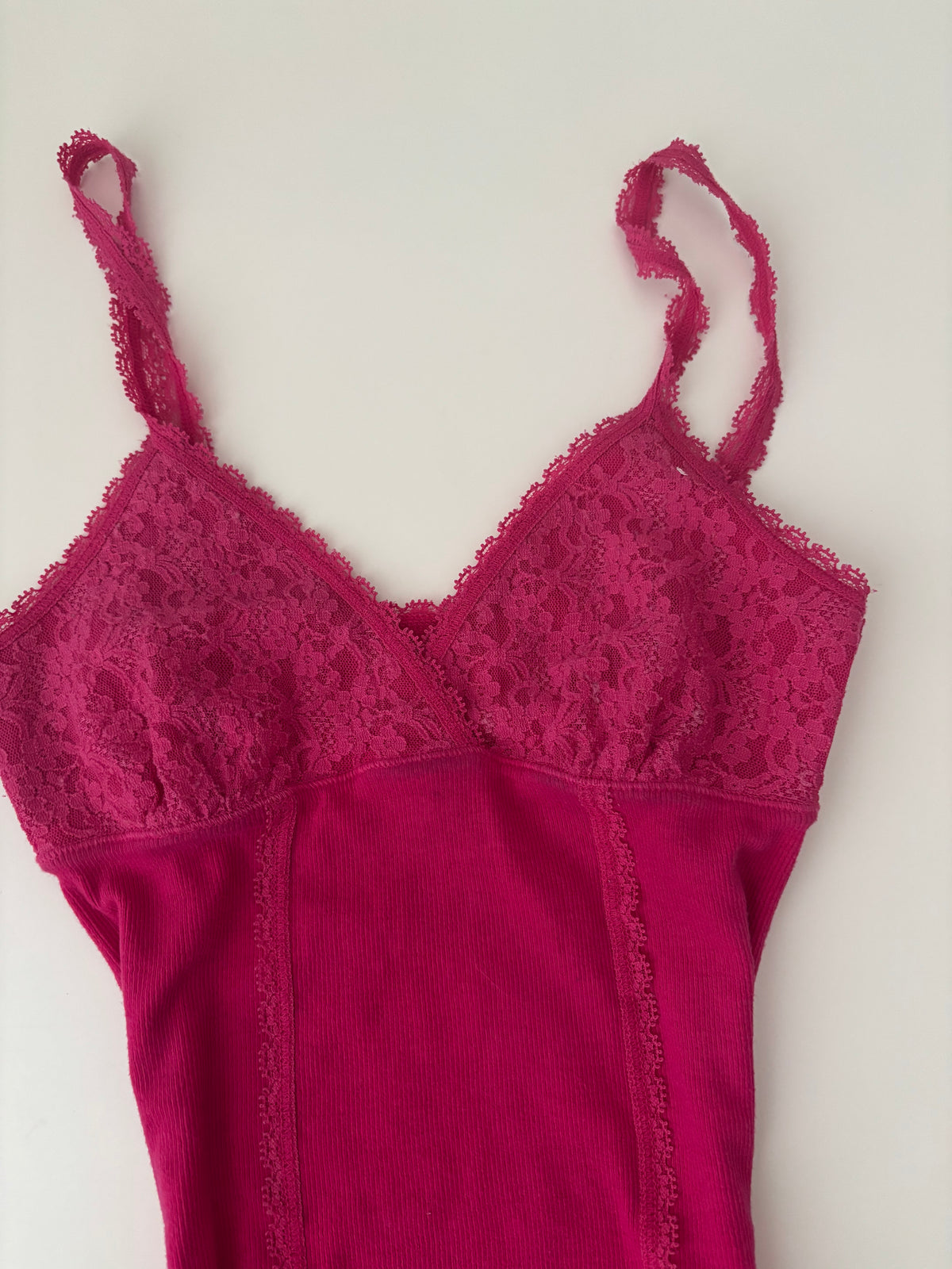 Vintage Hollister Pink Lace Cami Top – Size S