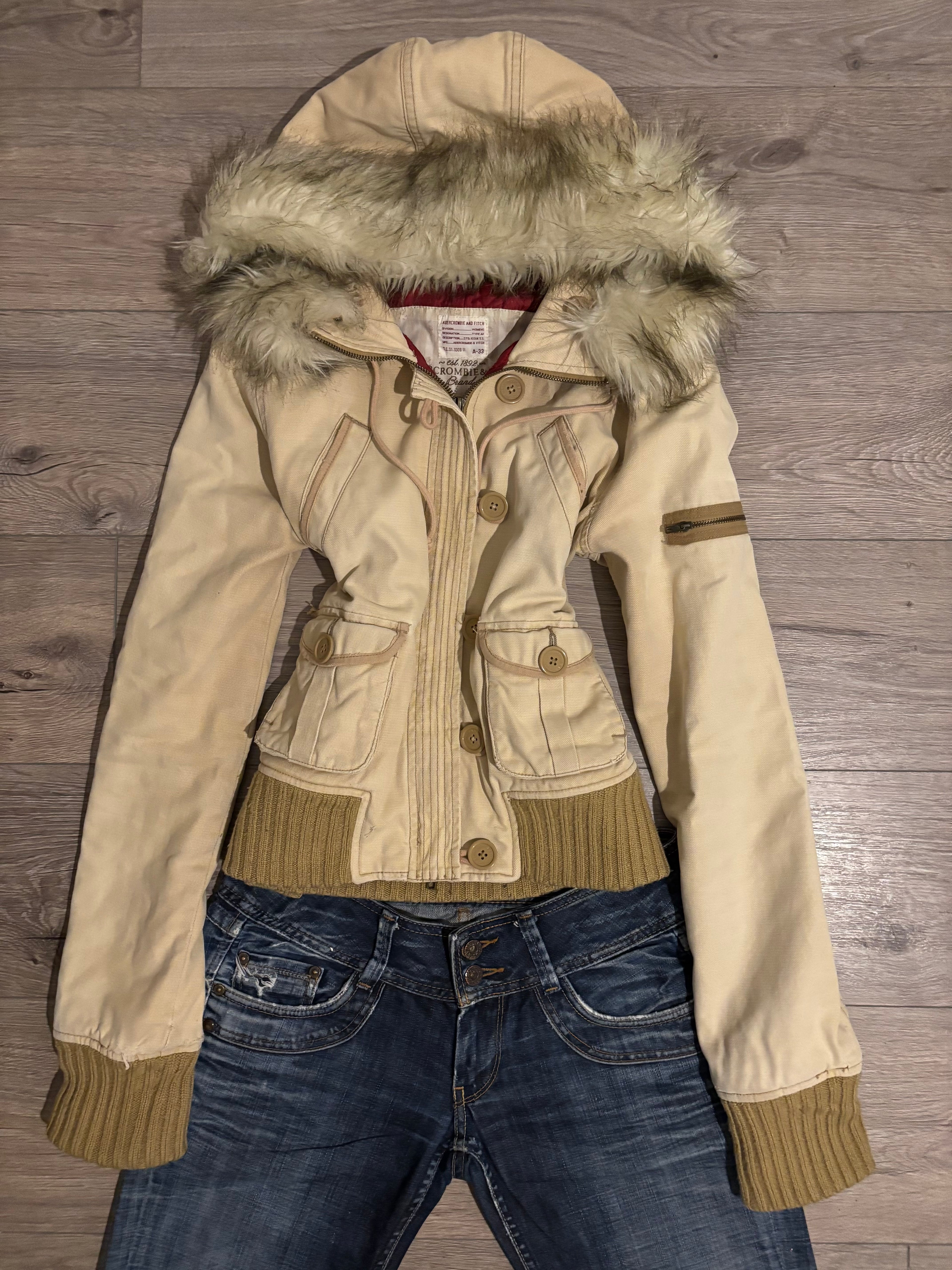 Vintage Abercrombie & Fitch Fur Jacket