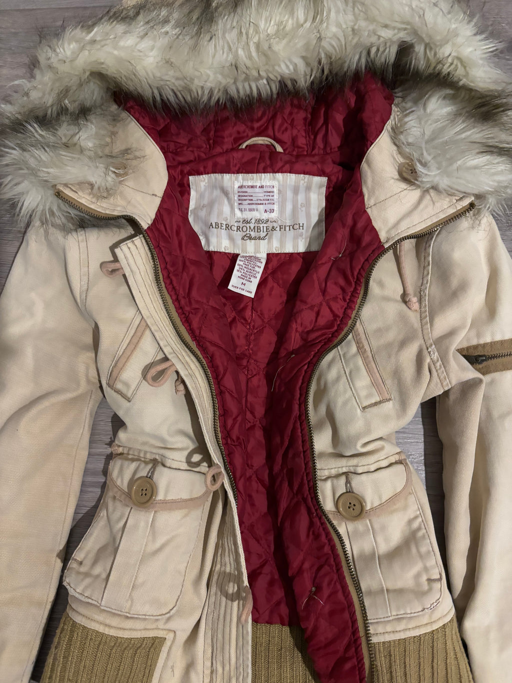 Vintage Abercrombie&Fitch Fur Jacket