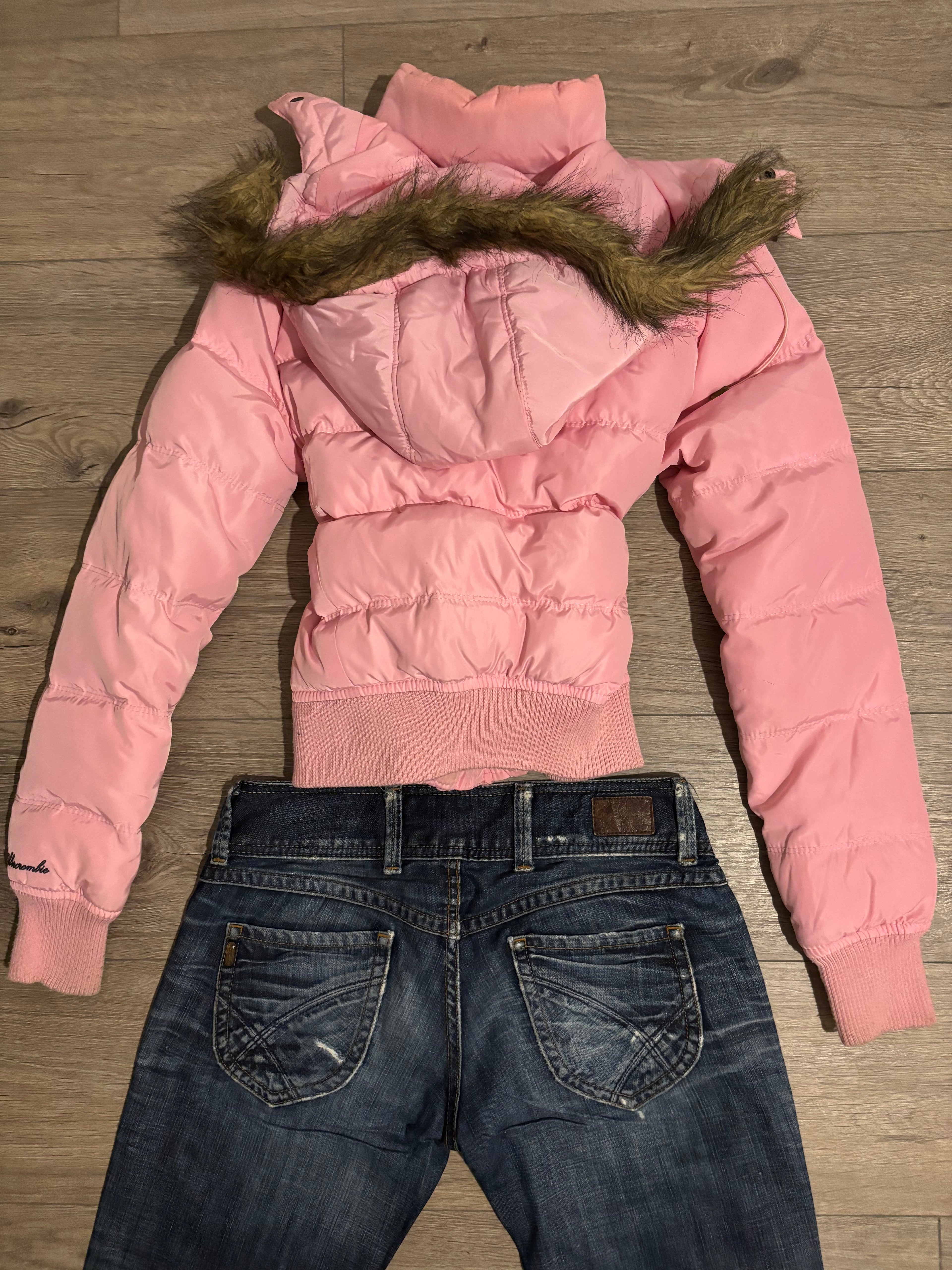 Vintage Abercrombie&Fitch Pink Fur Jacket