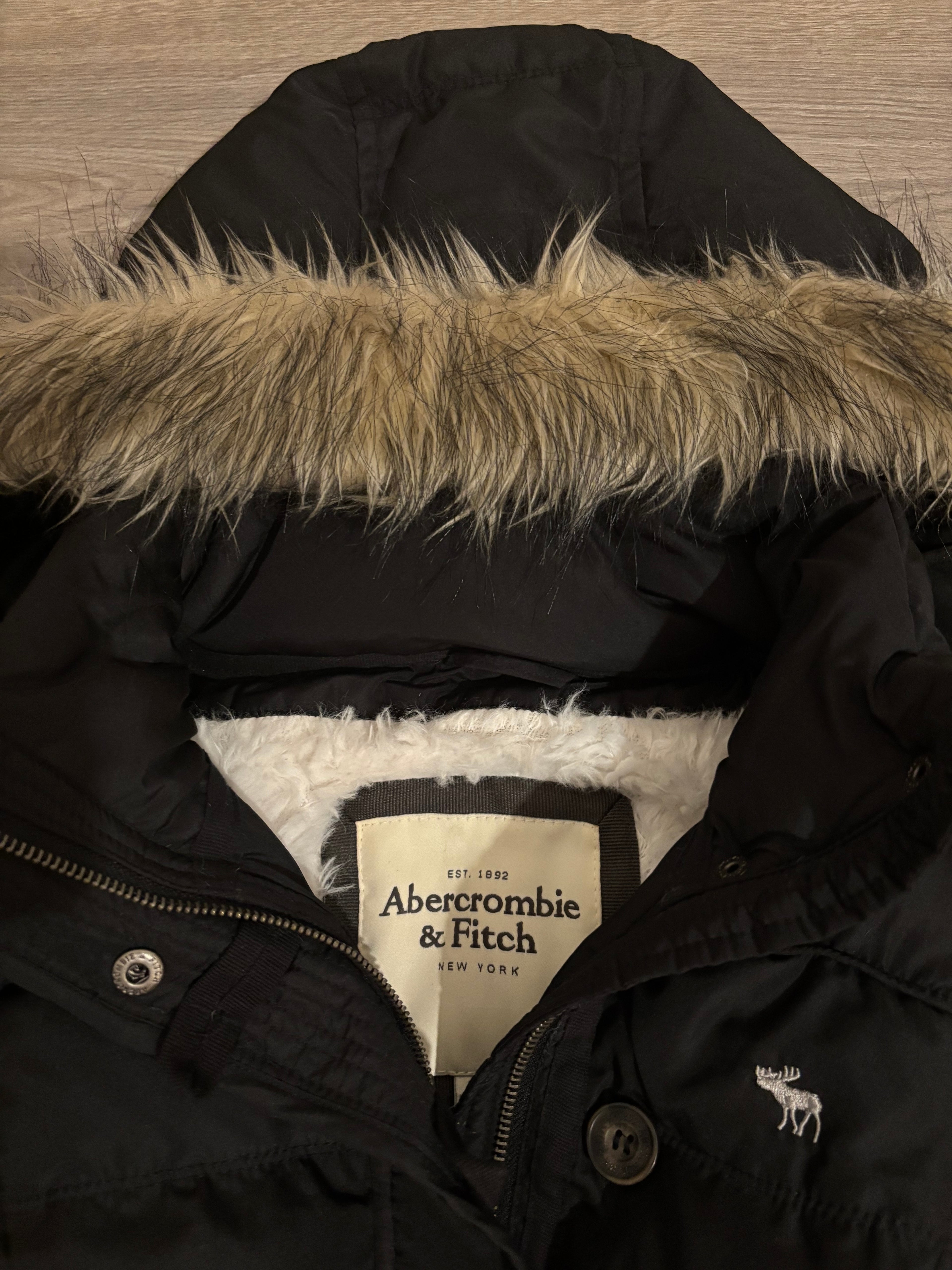 DEADSTOCK Abercrombie&Fitch Black Fur Jacket