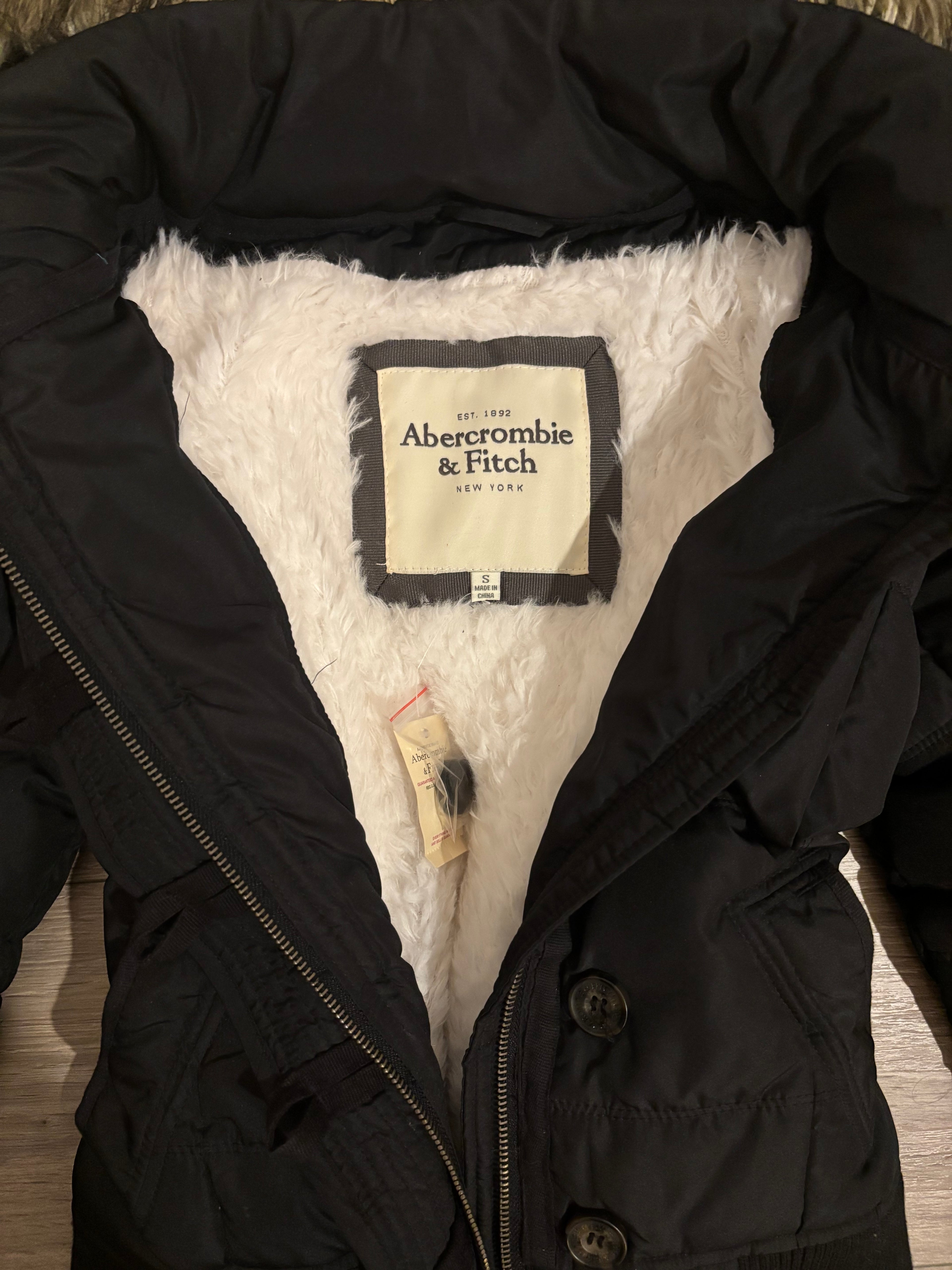 DEADSTOCK Abercrombie&Fitch Black Fur Jacket