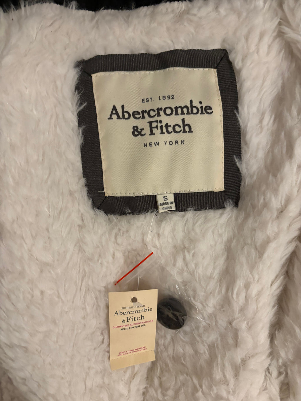 DEADSTOCK Abercrombie&Fitch Black Fur Jacket