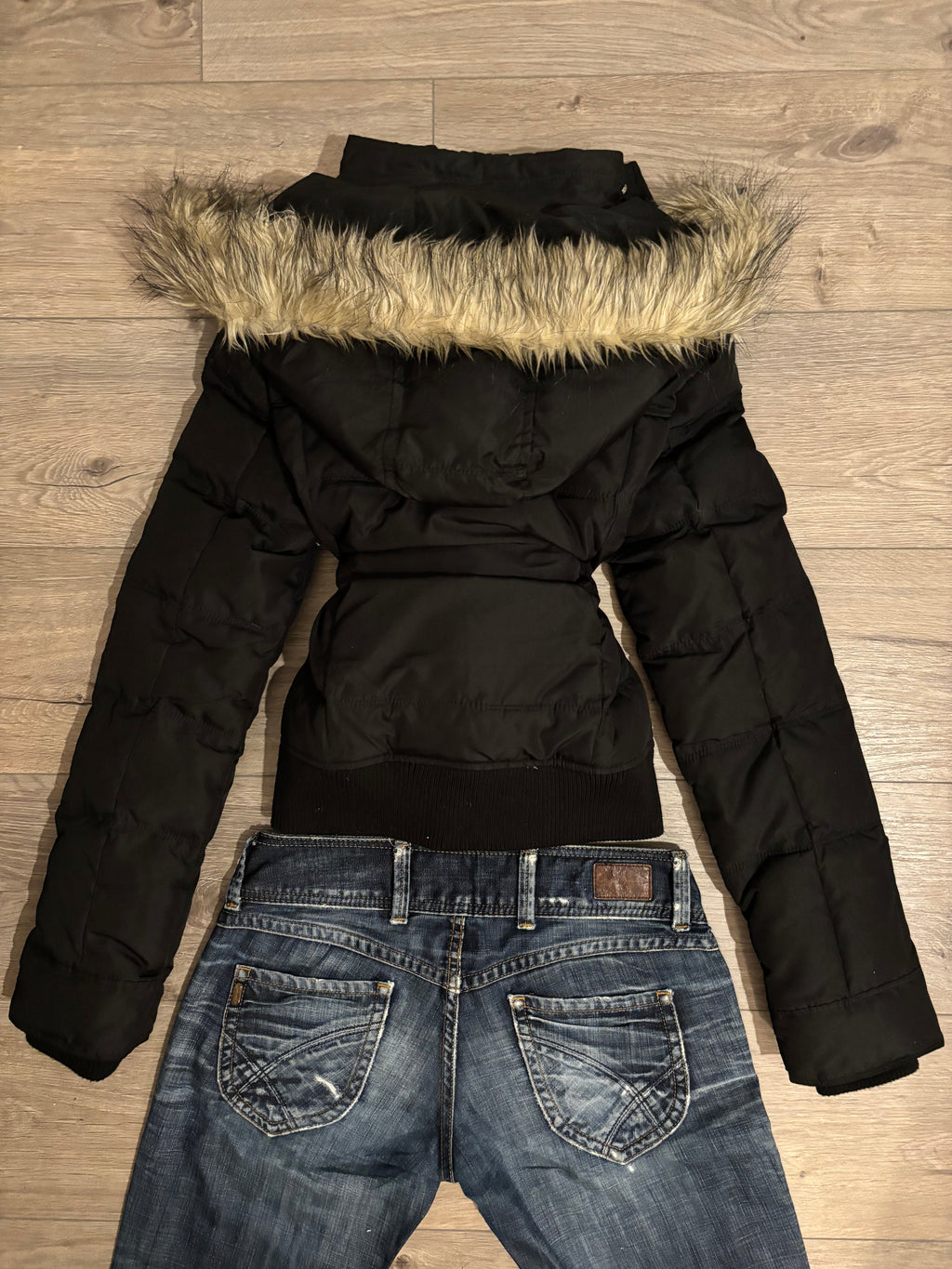 DEADSTOCK Abercrombie&Fitch Black Fur Jacket