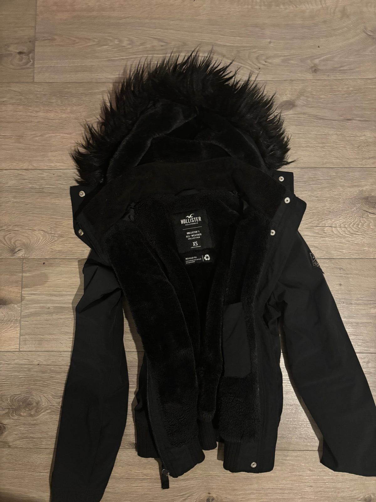 2010s Hollister Black Jacket – Size XS