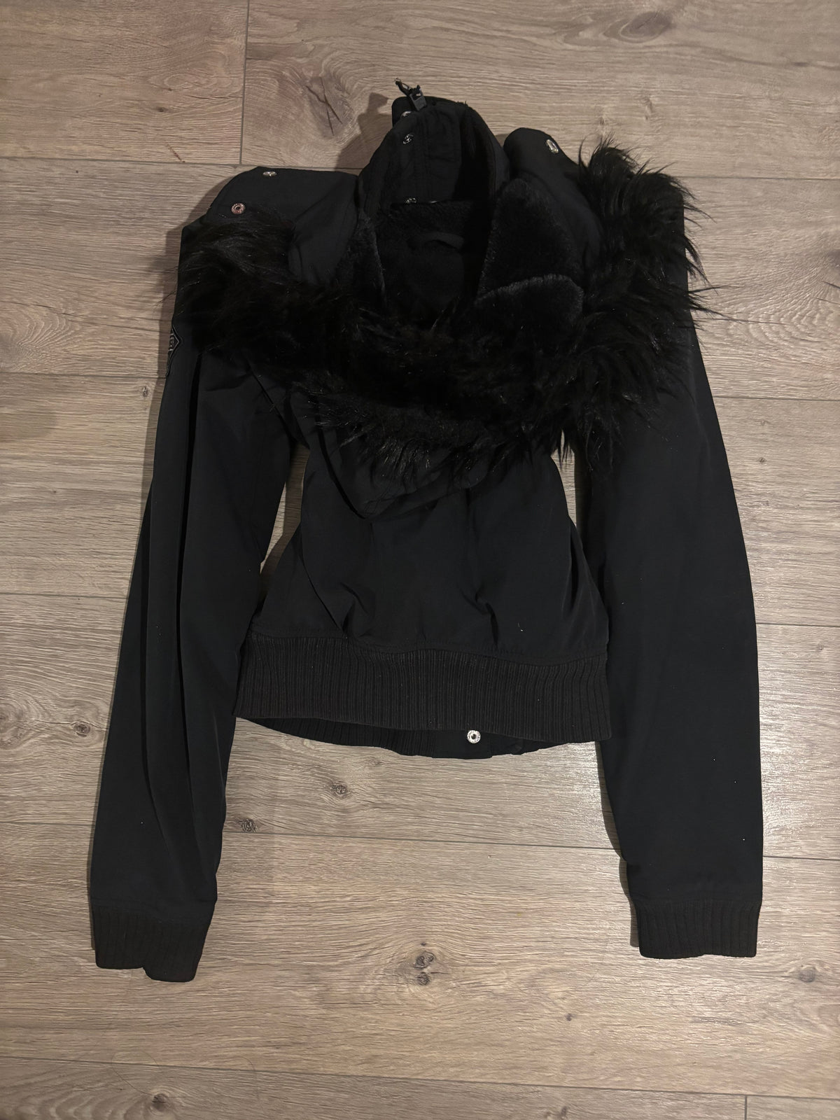 2010s Hollister Black Jacket – Size XS