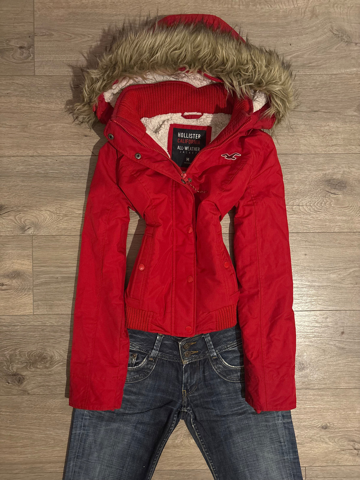 Vintage Hollister Red Jacket – Size S-M