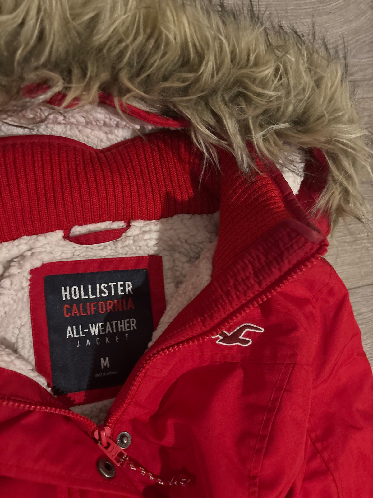 Vintage Hollister Red Jacket – Size S-M