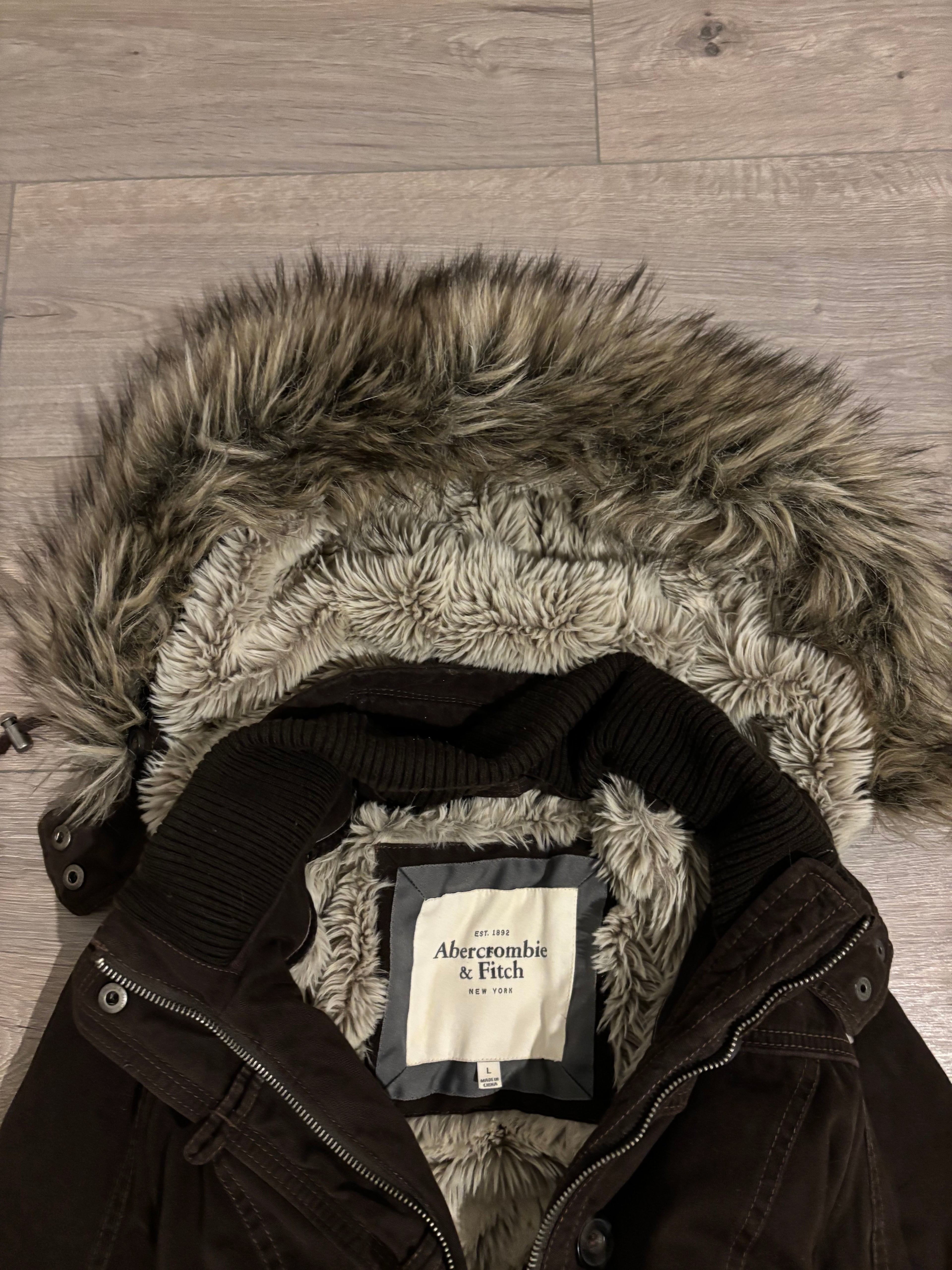 Vintage Rare Abercrombie&Fitch Brown Fur Jacket