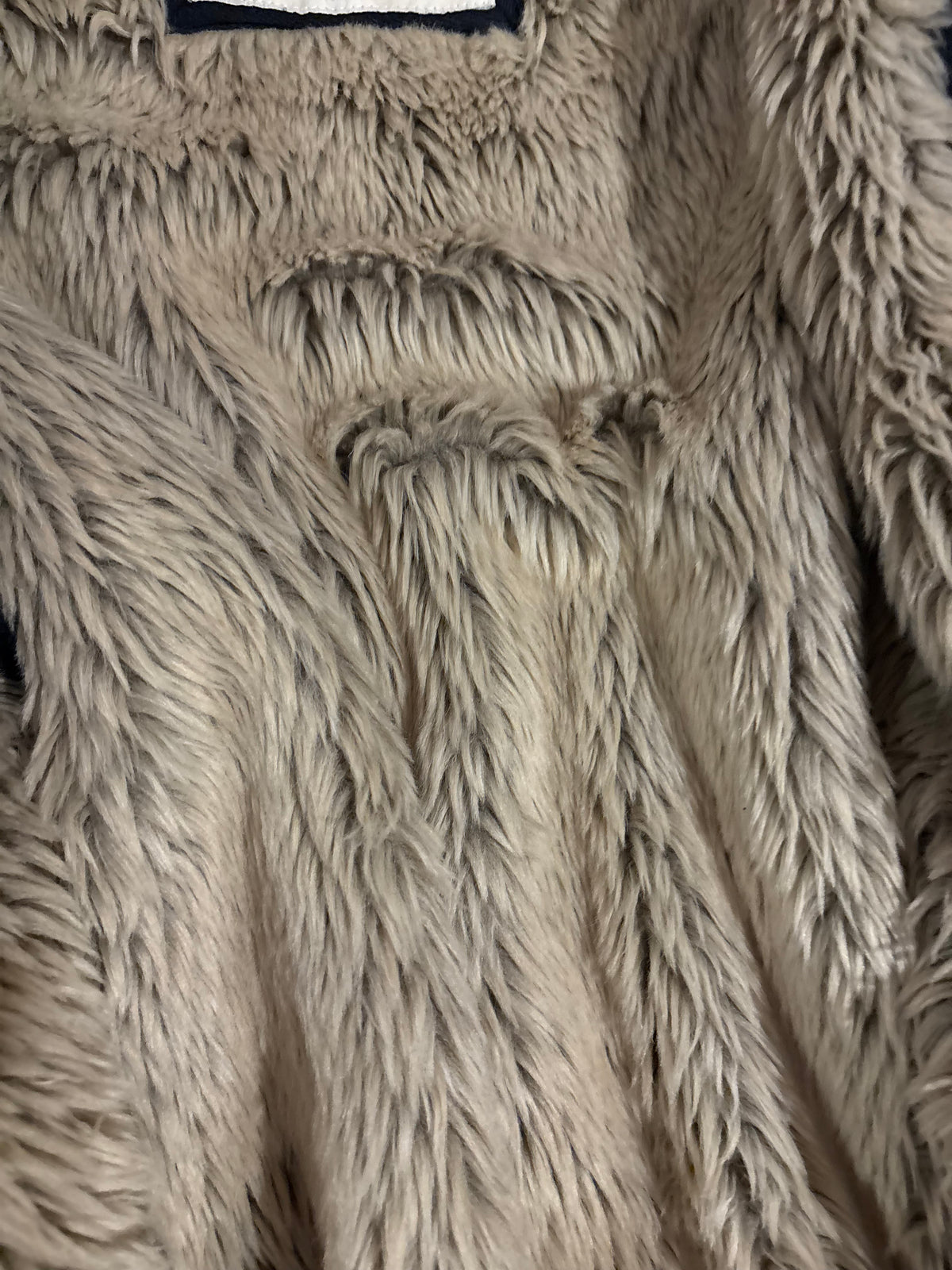 Vintage Abercrombie & Fitch Black Faux Fur Hoodie – Size S-M