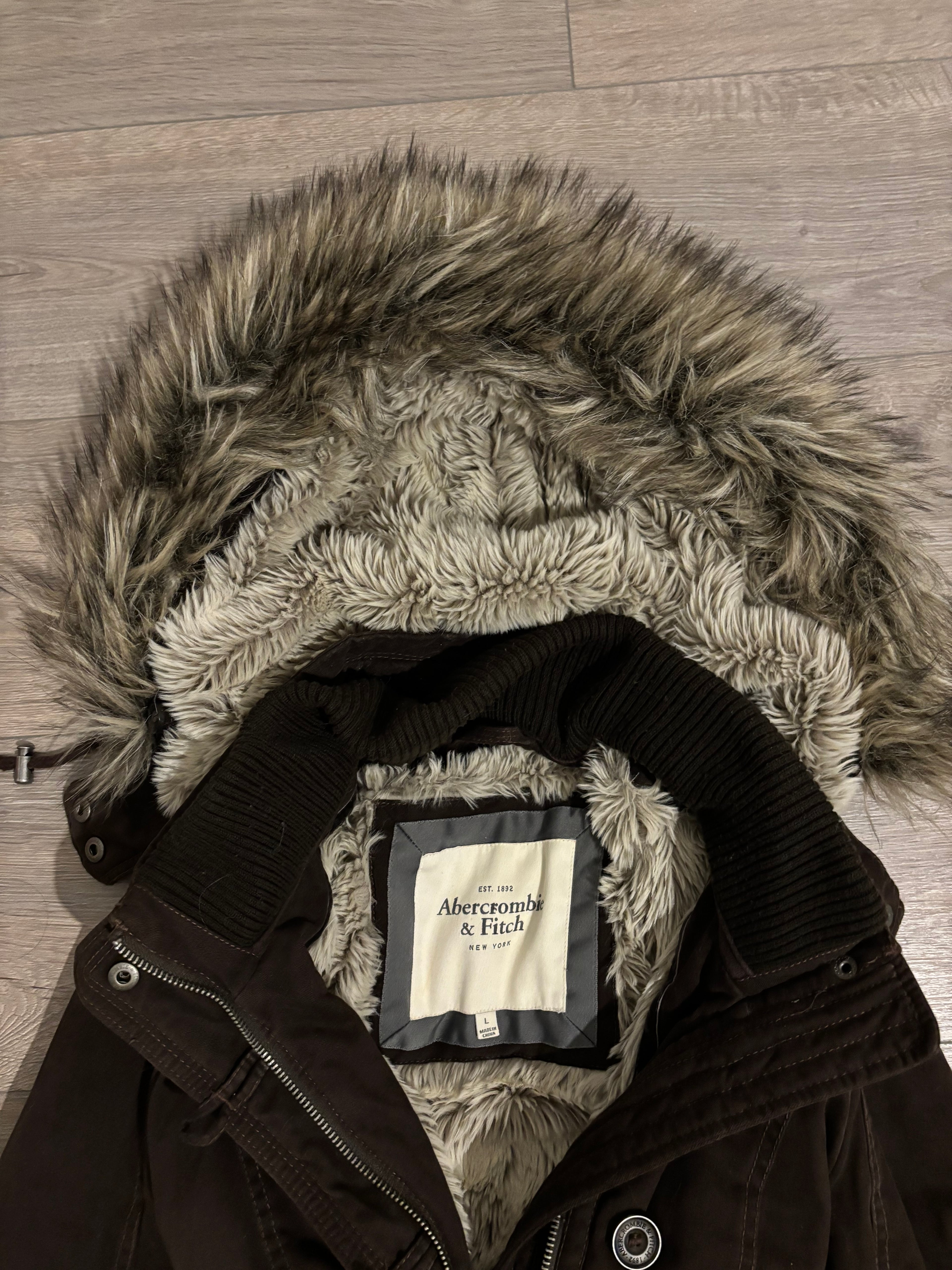 Vintage Rare Abercrombie&Fitch Brown Fur Jacket