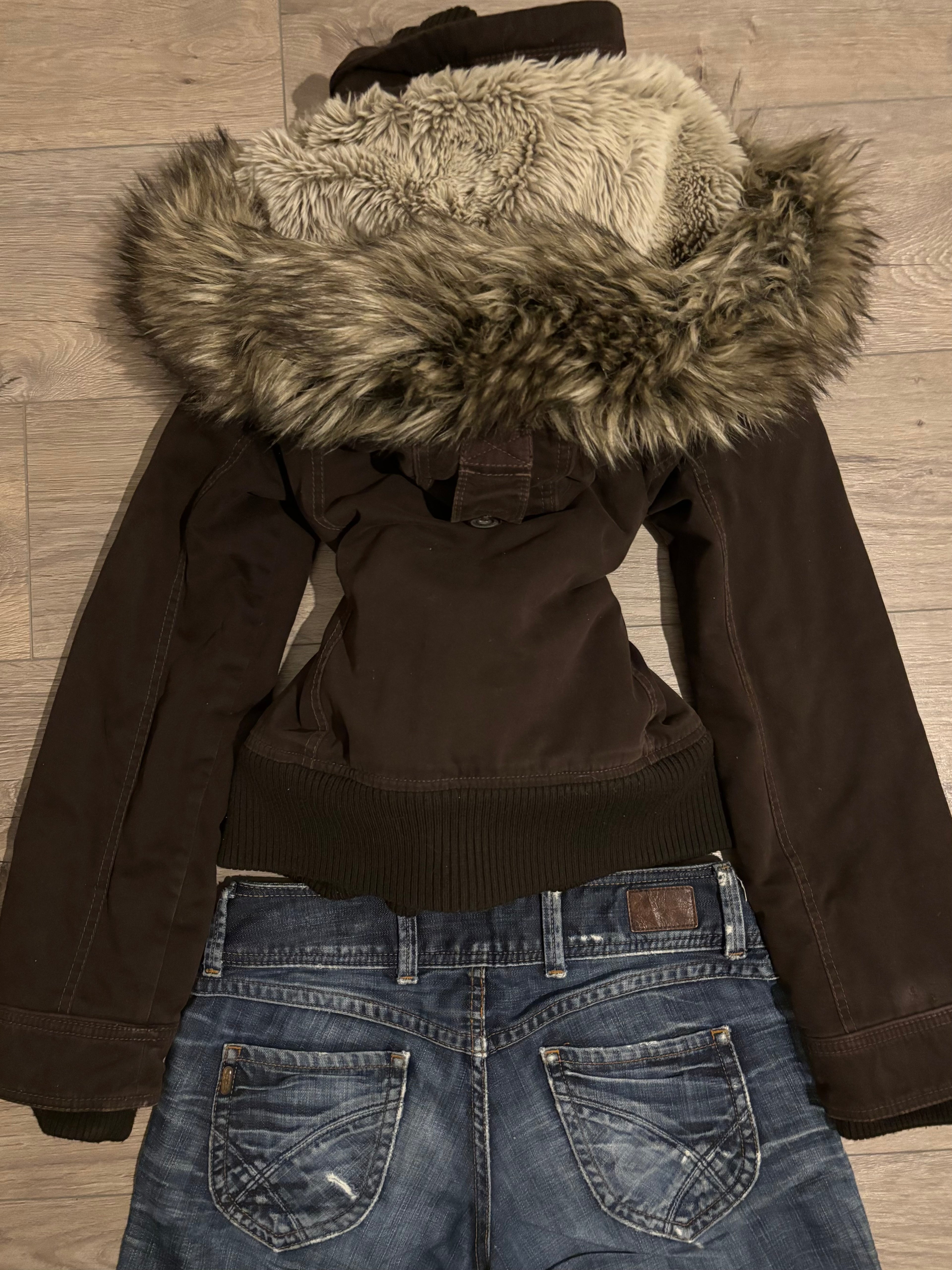 Vintage Rare Abercrombie&Fitch Brown Fur Jacket
