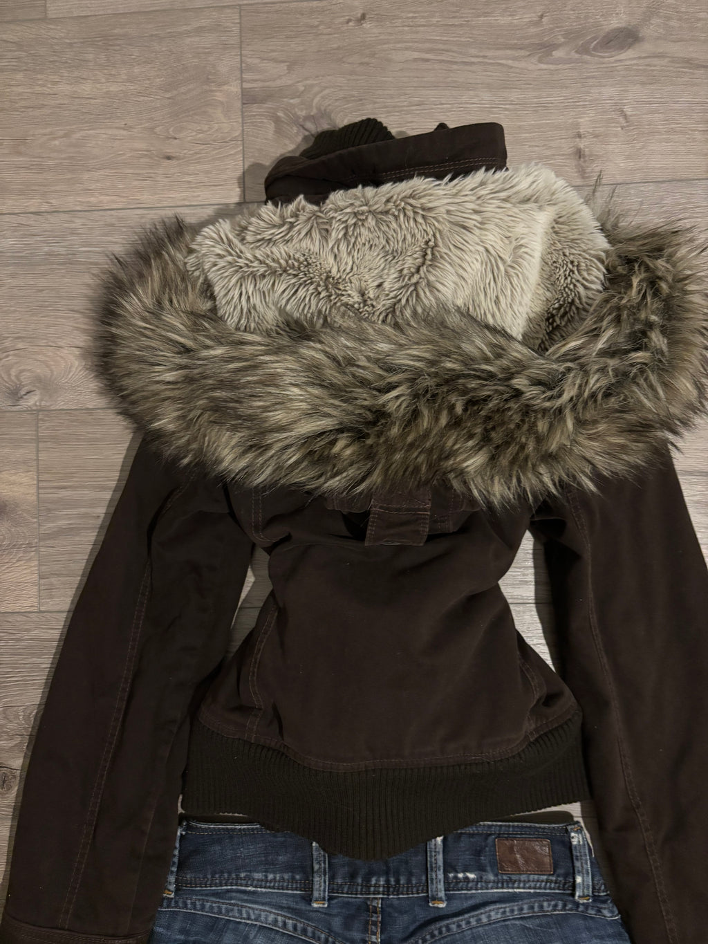 Vintage Rare Abercrombie&Fitch Brown Fur Jacket