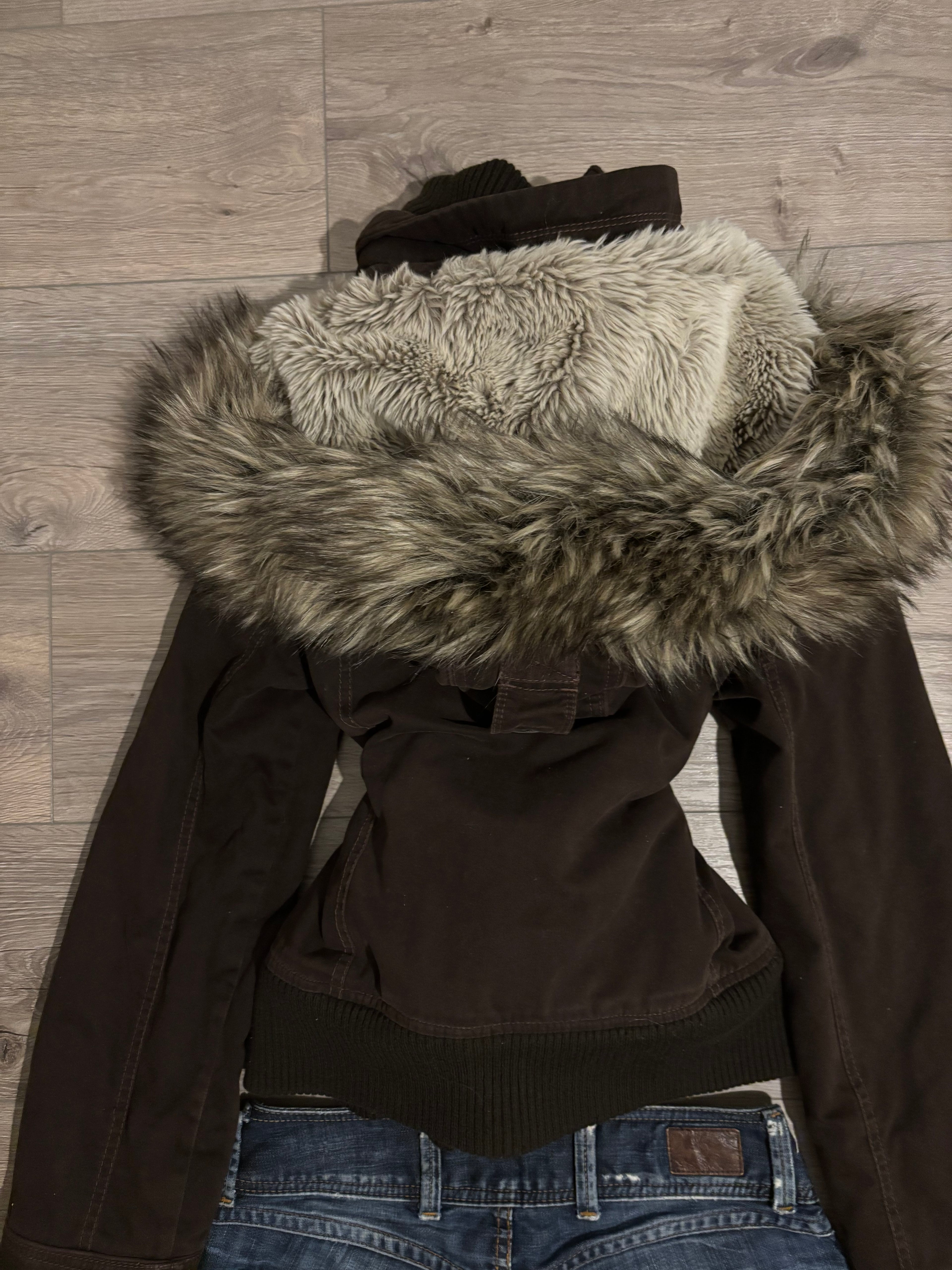 Vintage Rare Abercrombie&Fitch Brown Fur Jacket