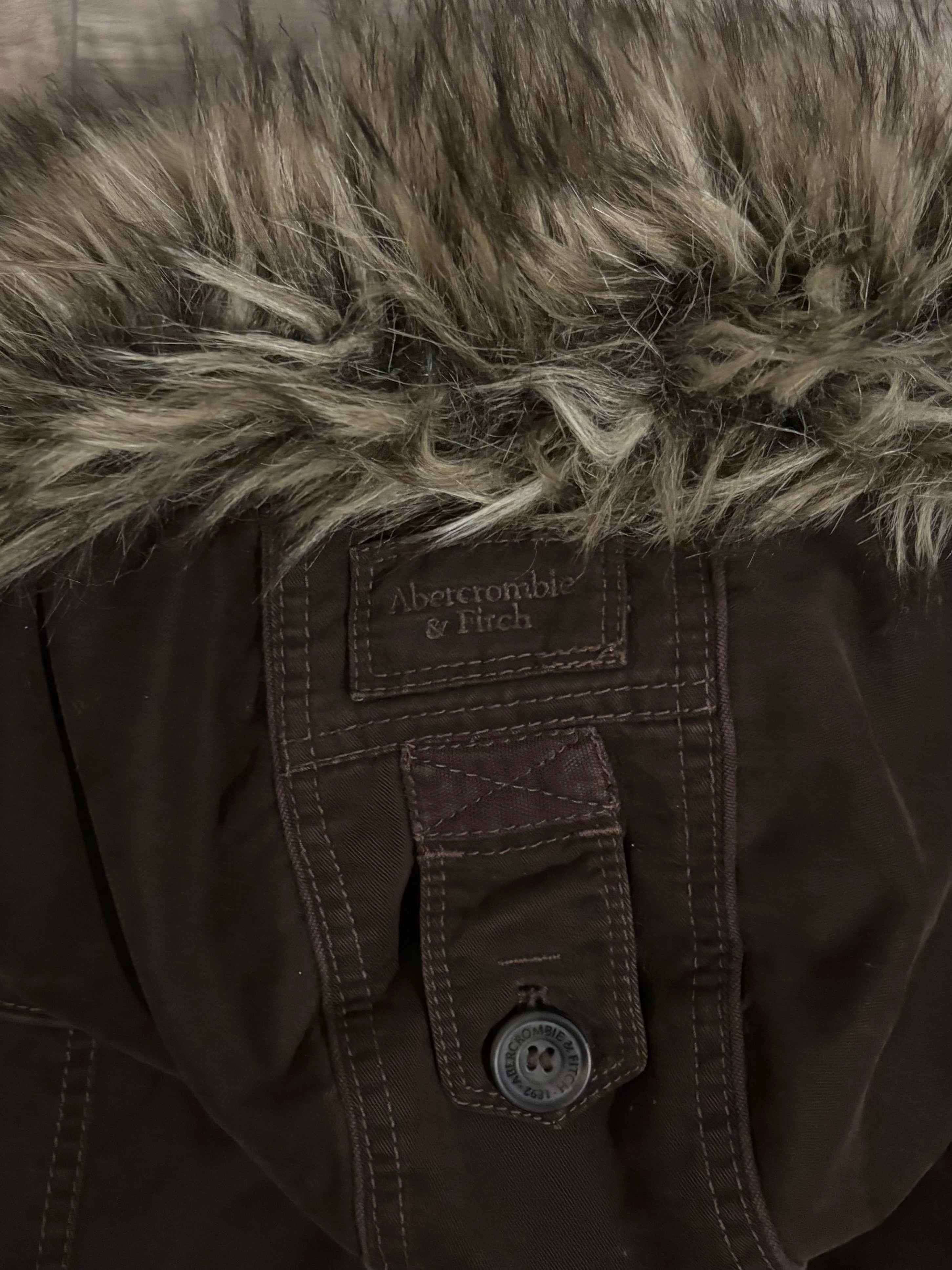 Vintage Rare Abercrombie&Fitch Brown Fur Jacket