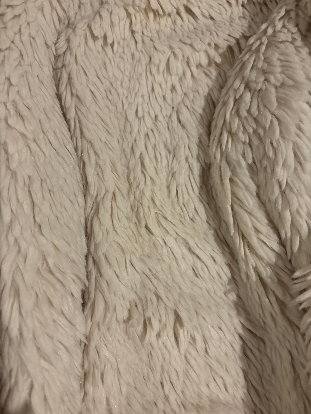Vintage Abercrombie & Fitch Grey Faux Fur Hoodie – Size S-M