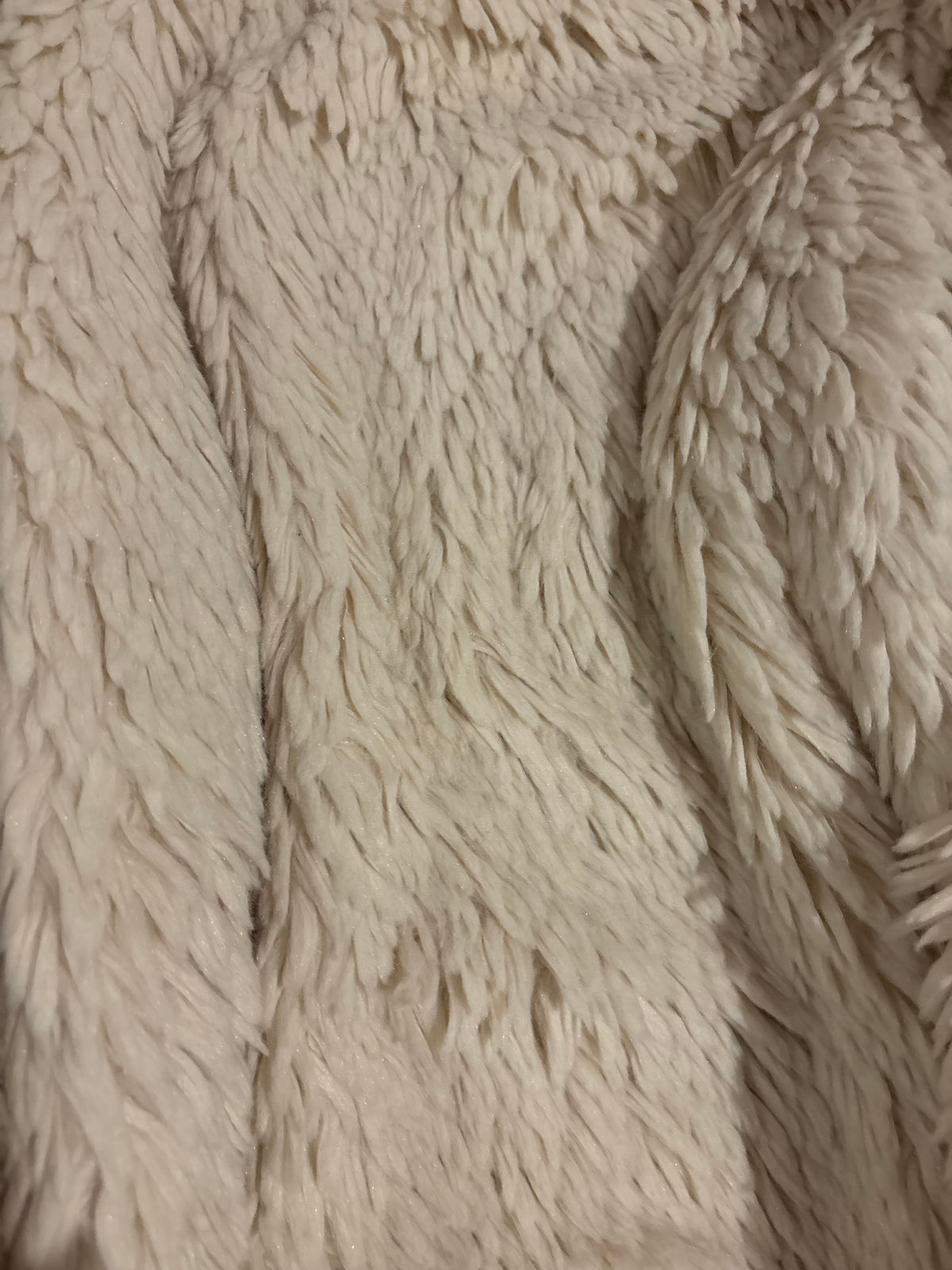 Vintage Abercrombie & Fitch Grey Faux Fur Hoodie – Size S-M