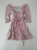 Vintage Abercrombie & Fitch Pink Henley Babydoll Top – Size XS