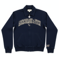 Vintage Abercrombie & Fitch navy blue fitted jacket with embroidery